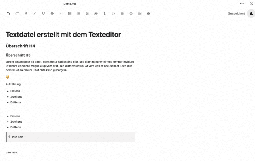 Nextcloud - Textdatei
