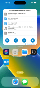 Nextcloud Hub 3 - iOS Widget